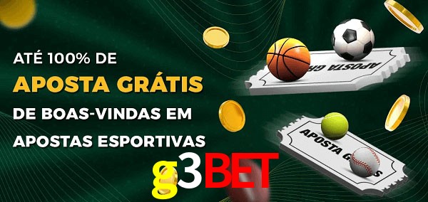 g3bet Ate 100% de Aposta Gratis