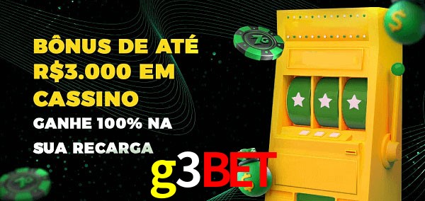 g3bet melhor bônus de depósito